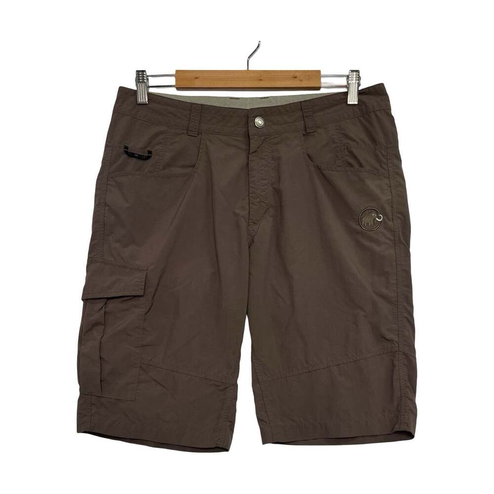 Mammut Consus Long Shorts Mens 34 Brown Cargo Hiking Outdoor Utility Lightweight